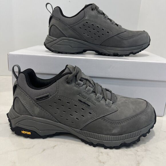 Josef Seibel Women Vibram Hiking Sneakers Waterproof Gray Comfort EU 37 US 6-6.5 - Picture 1 of 14